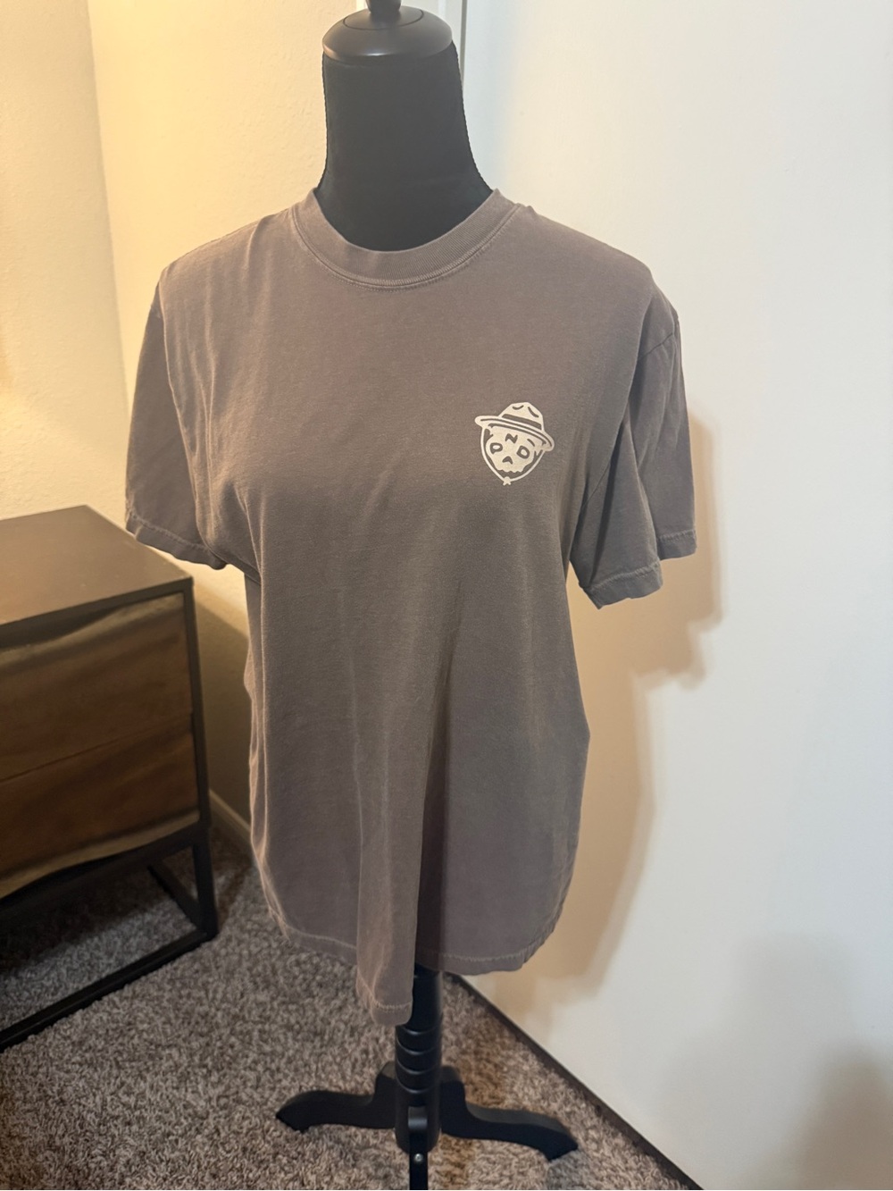 National Park after dark Crewneck Tee in Light Brown